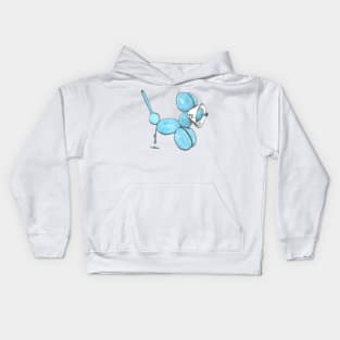 Popped Balloon Dog Kids Hoodie